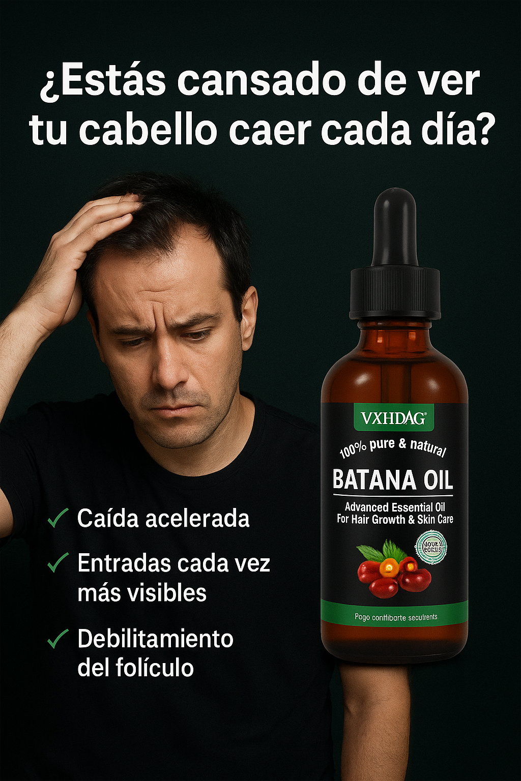 ACEITE DE BATANA  Recupera la Fuerza, densidad y vitalidad que tu cabello merece.