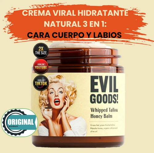 EVIL GOODS®️ CREMA SEBO DE RES EL PODER NATURAL QUE TE REJUVENECE